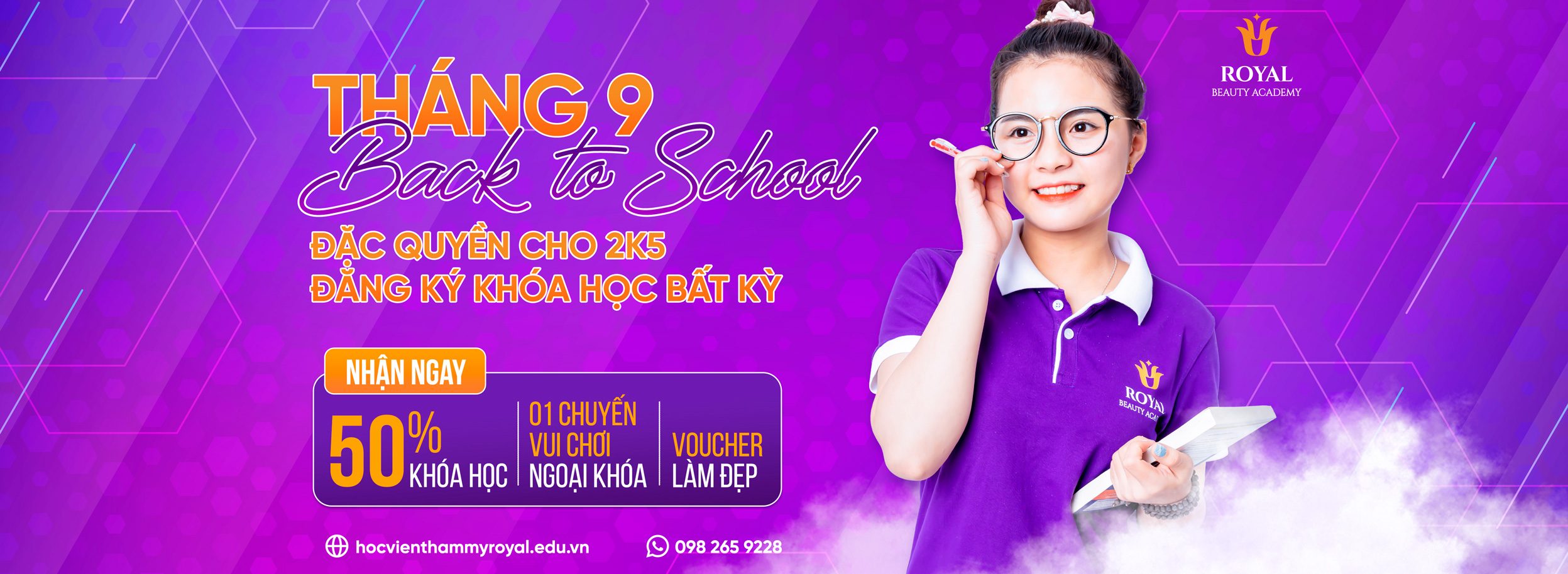 Tháng 9 đầy ưu đãi với Học viện Thẩm mỹ Royal