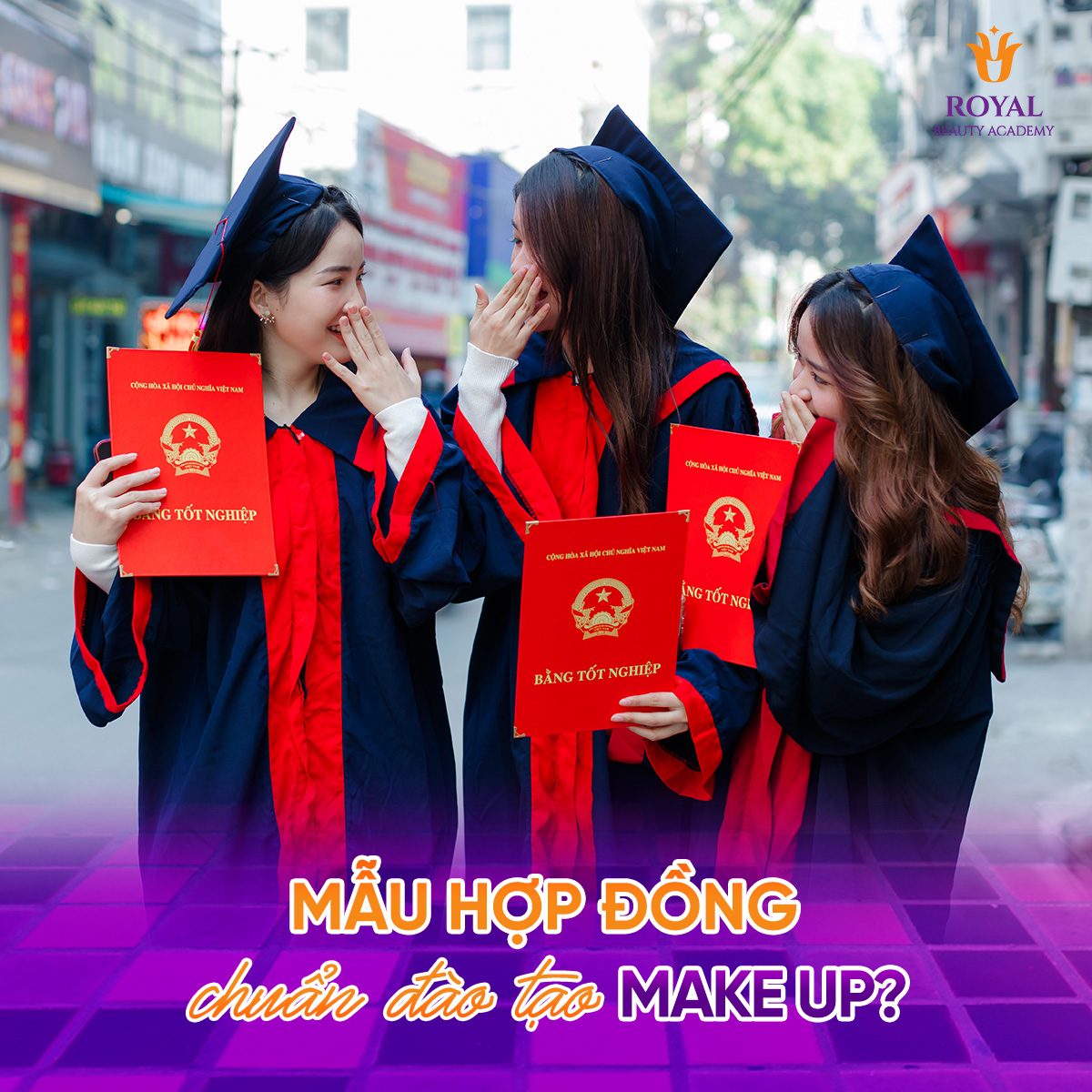 Hợp đồng đào tạo nghề makeup là thứ không thể thiếu khi đăng kí học